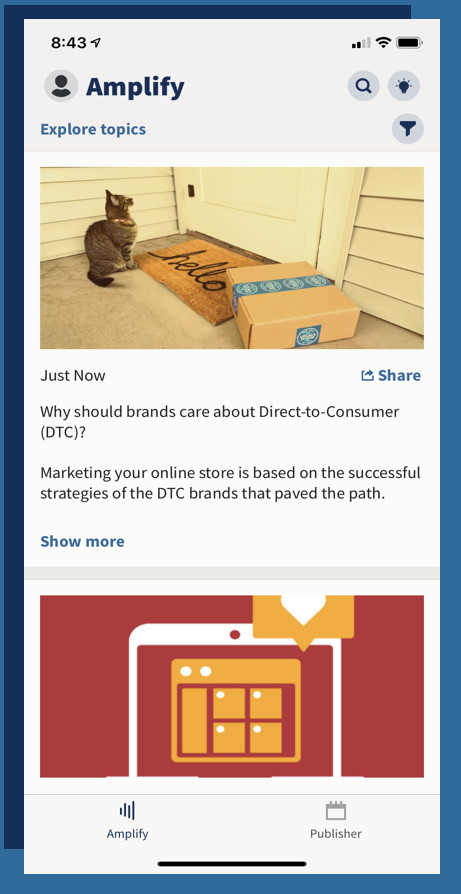 New Amplify in HS app