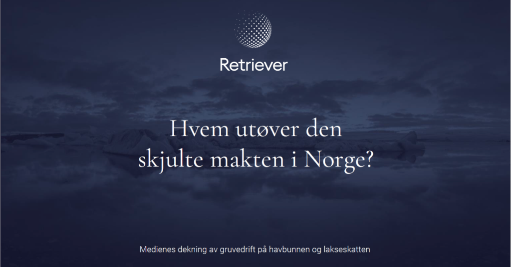 Rapport forside Hvem utover den skjulte makten i Norge