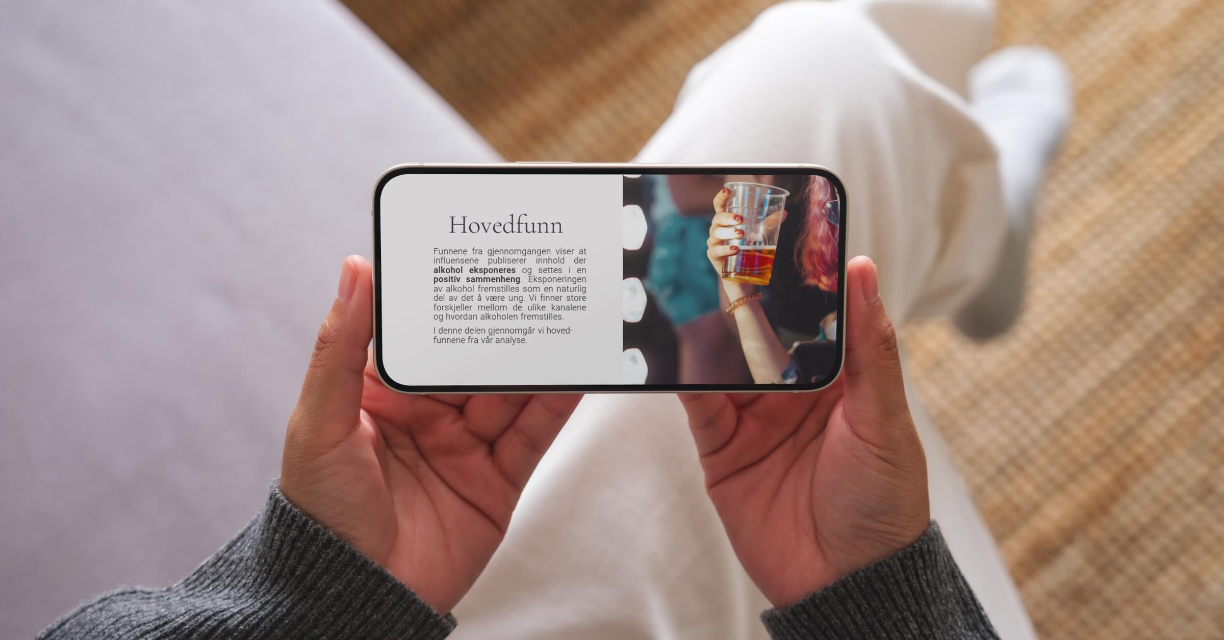 Noen leser om analysens hovedfunn på mobil